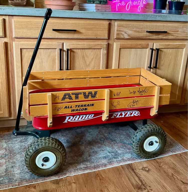 Collectible Radio Flyer All Terrain Wagon Autographed by the Seattle Sounders