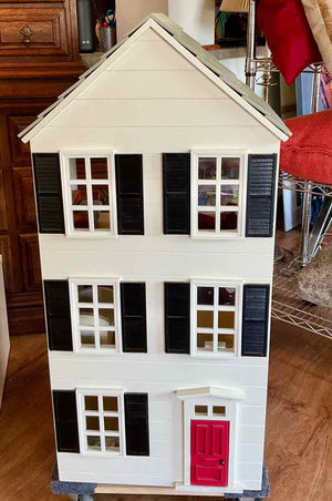 Pottery Barn Westport Townhouse Dollhouse w/ 16 Pieces of Furniture