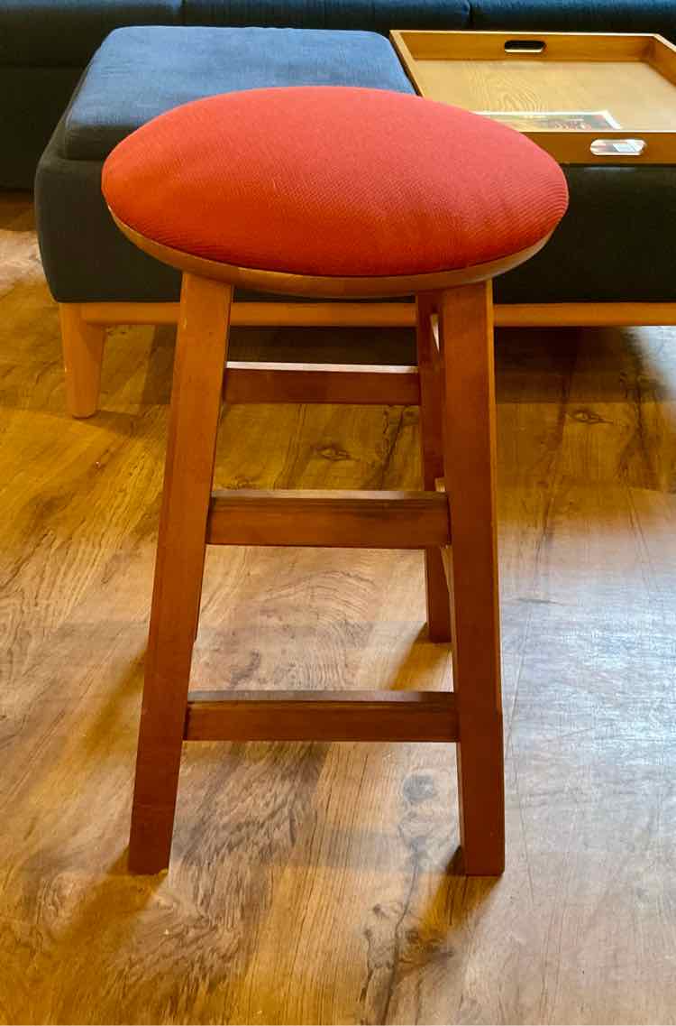 Vintage Winsome Wood Swivel Counter Stool