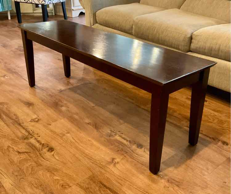 Brunette Wooden Bench