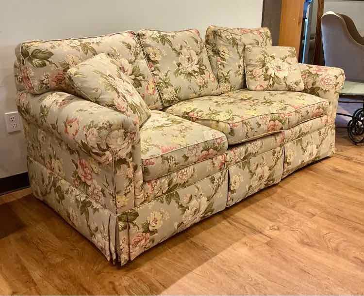 Ethan Allen Floral Sofa