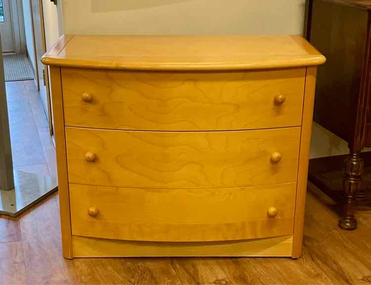 3 Drawer Natural Bedroom Chest