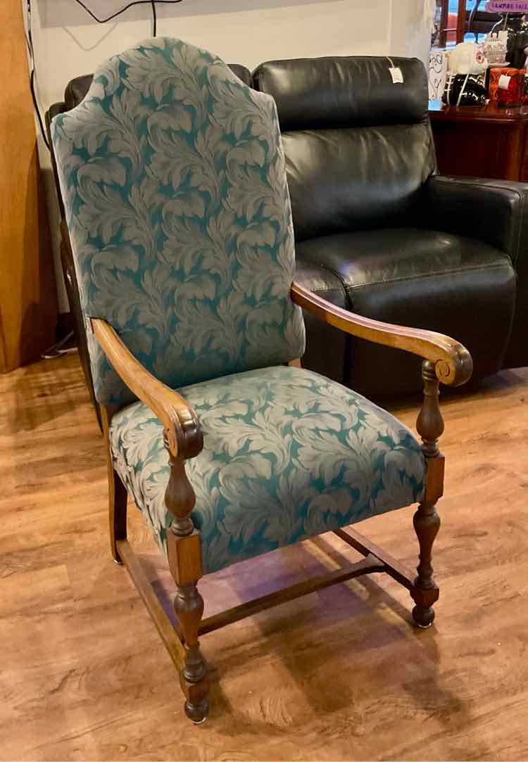 Antique European Walnut Armchair