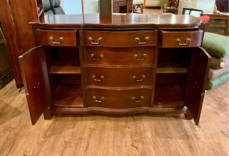Vintage Solid Mahogany Buffet by Hathaway&#39;s