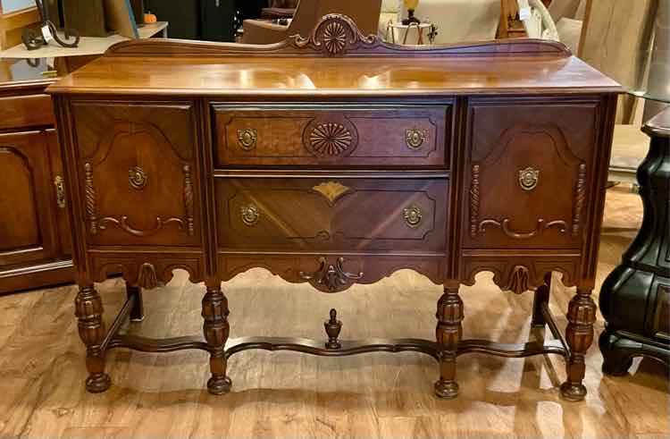Antique Jacobean Style Sideboard
