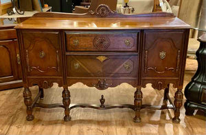 Antique Jacobean Style Sideboard