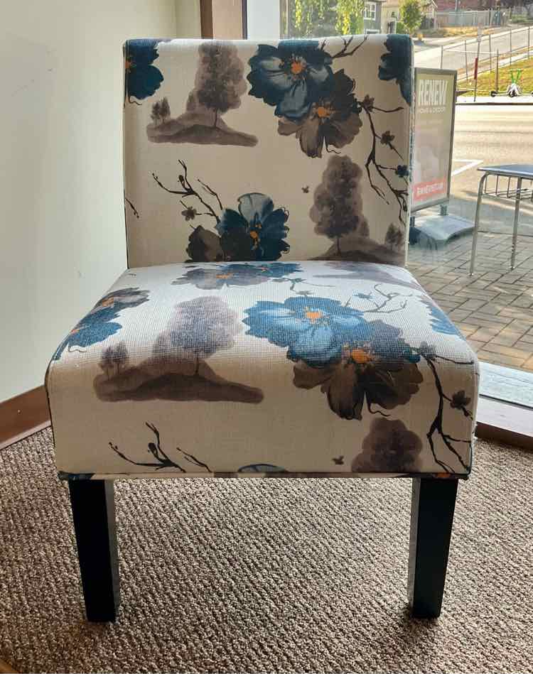 Floral Slipper Chair