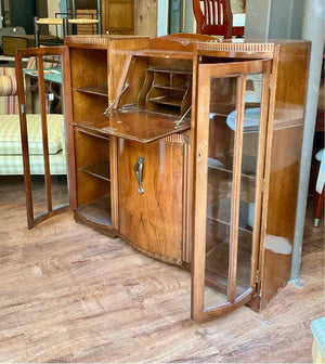 Art Deco Secretary Desk/Cocktail Bar