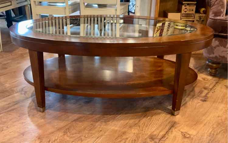 Glass Inlay Coffee Table