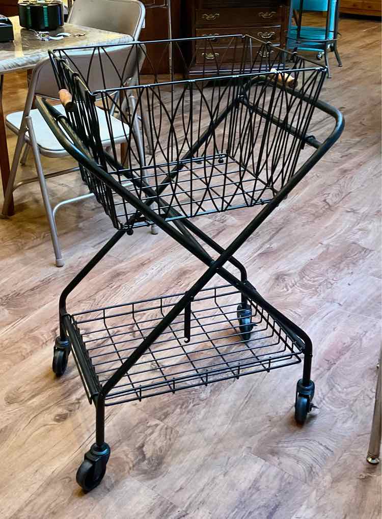 Verona Folding Laundry Cart w/ Removable Basket