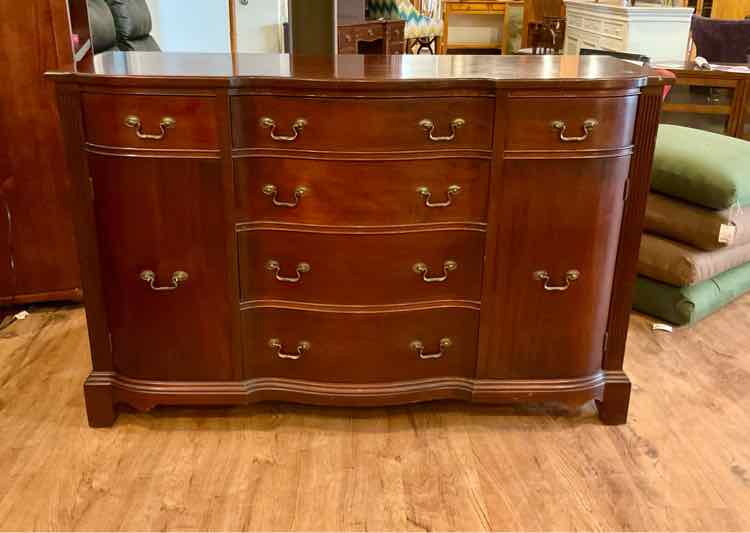 Vintage Solid Mahogany Buffet by Hathaway&#39;s