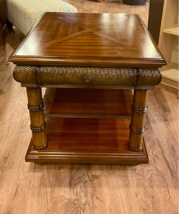 Cindy Crawford Key West Dark Tobacco End Table