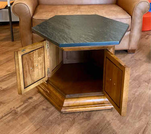 MCM Hex Table w/ Slate Top