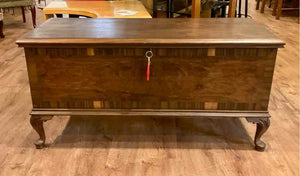 Vintage Queen Anne Style Lane Cedar & Walnut Chest