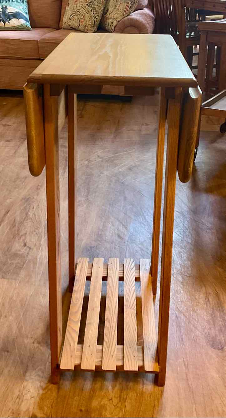 Drop Leaf Oak Side Table