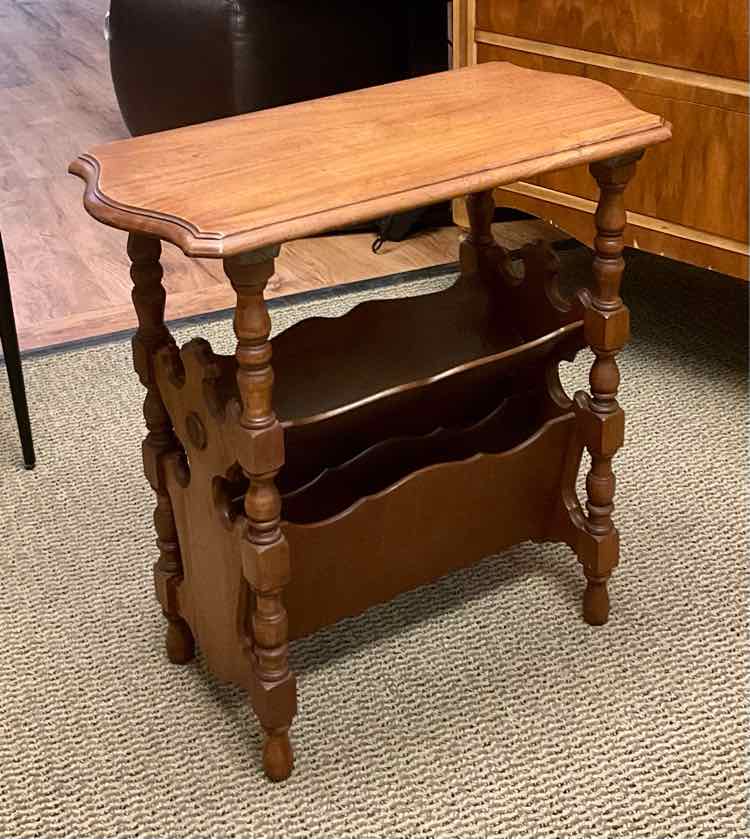 Vintage American Classical Magazine Side Table
