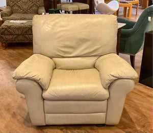 Ital Sofa Genuine Vanilla Leather Recliner