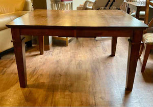 Dark Finish Butterfly Leaf Dining Table
