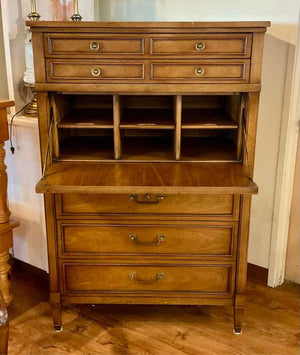 Mid-Century Drexel Triune Dresser w/ Drop Leaf Desk