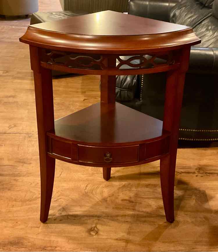 Bombay Co. Mahogany Corner Accent Table