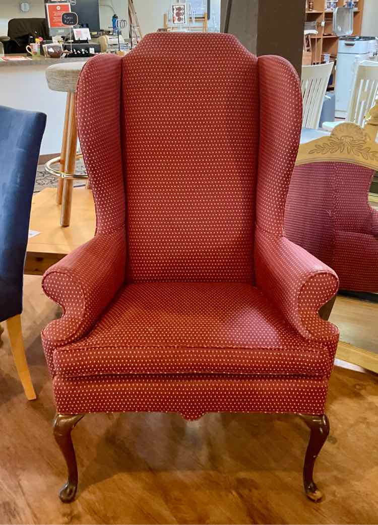 Queen Anne Wingback Chair