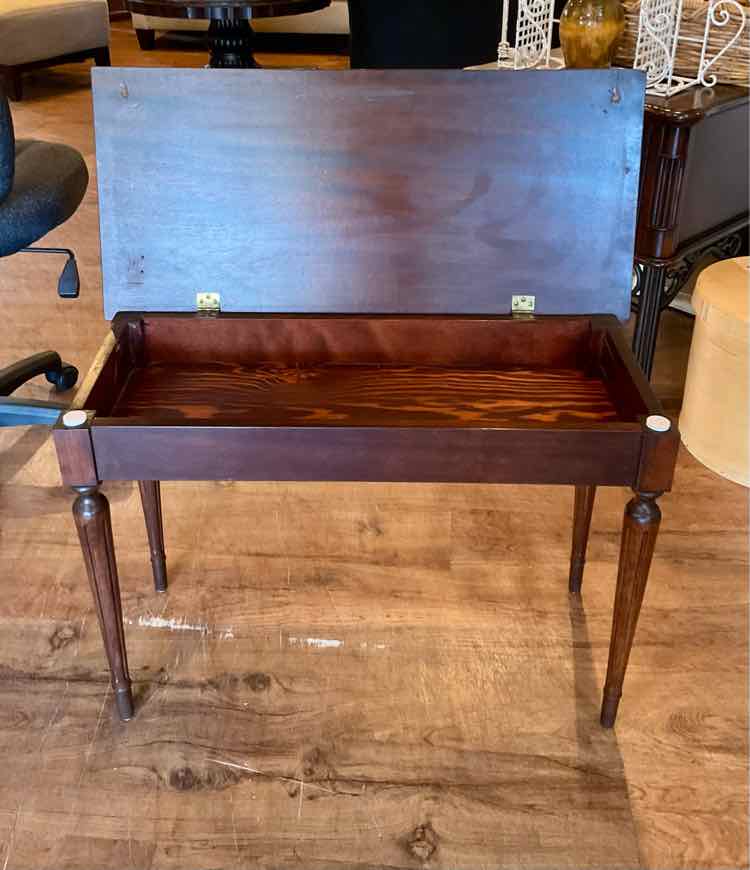 Mahogany Piano Bench w/ Storage