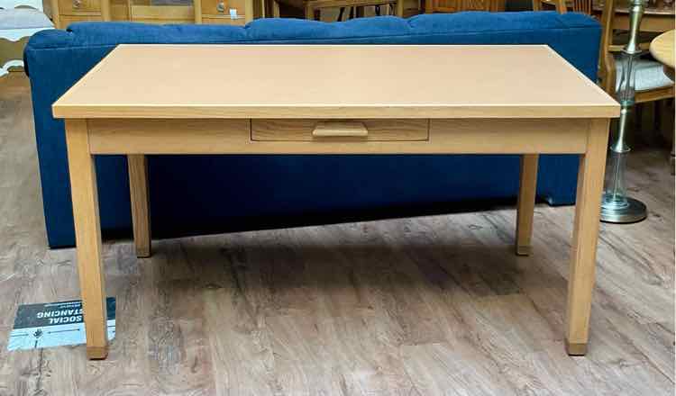 Vintage 1 Drawer Oak Library Desk