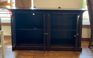 Dark Finish Bassett Console Cabinet