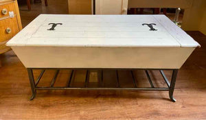 Custom Shiplap Storage Bin Coffee Table