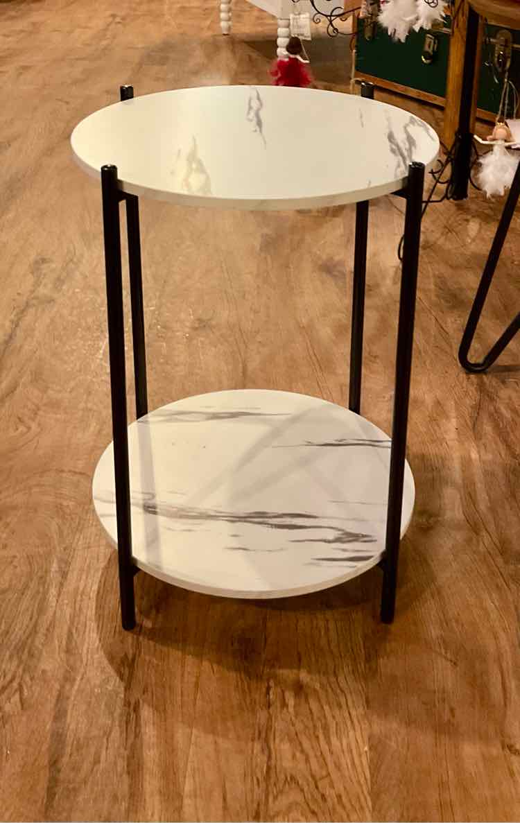 2-Tiered Round Accent Table