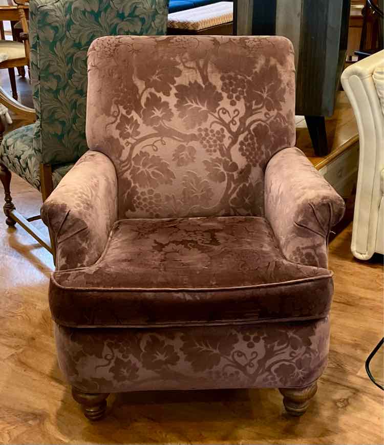 Lavender Velvet Flexsteel Arm Chair