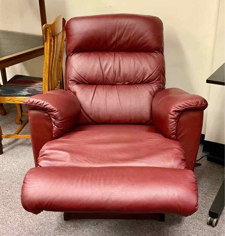 Oxblood Red Powered Rocking Recliner