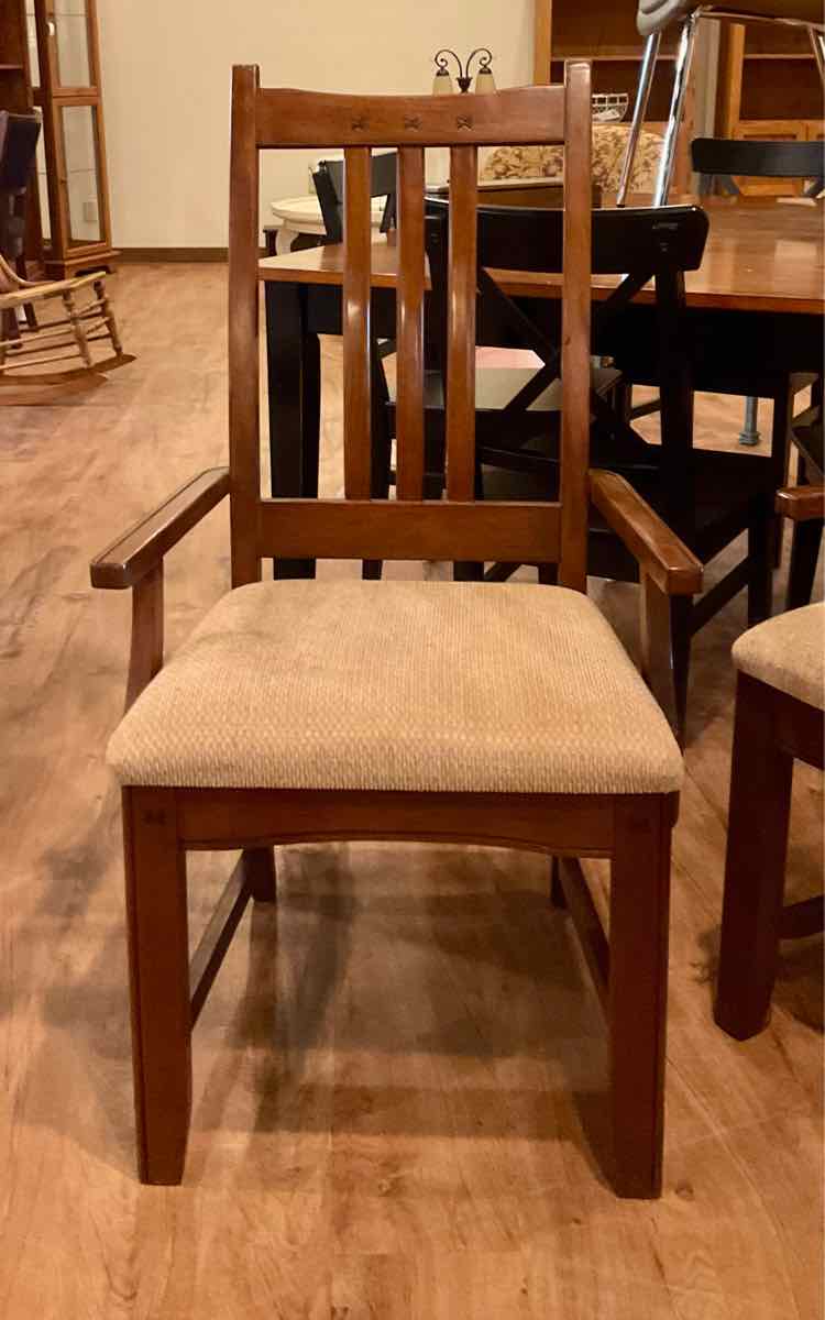 Well-Loved Mission Style Captain's Chair