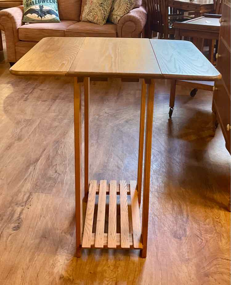 Drop Leaf Oak Side Table