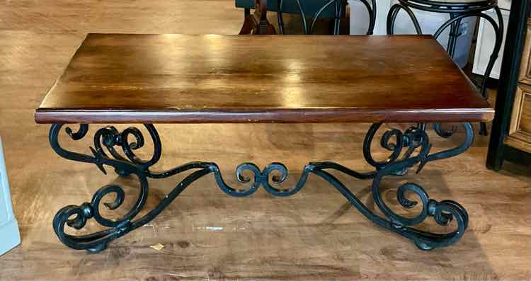 Rustic Primitive Wrought Iron Coffee Table