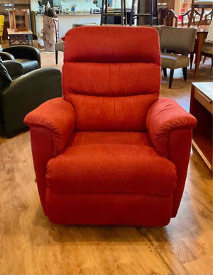 Soft Cranberry La-Z-Boy Rocking Manual Recliner
