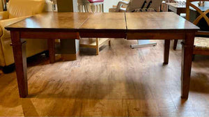 Dark Finish Butterfly Leaf Dining Table