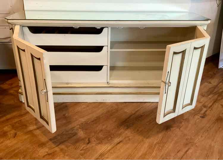 Vintage Weathered Vallejo Style Credenza