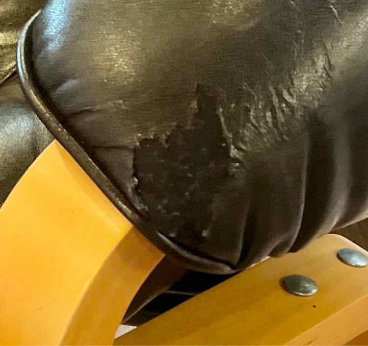 Dark Chocolate Stressless Style Swivel Recliner (As-Is, Cosmetic)