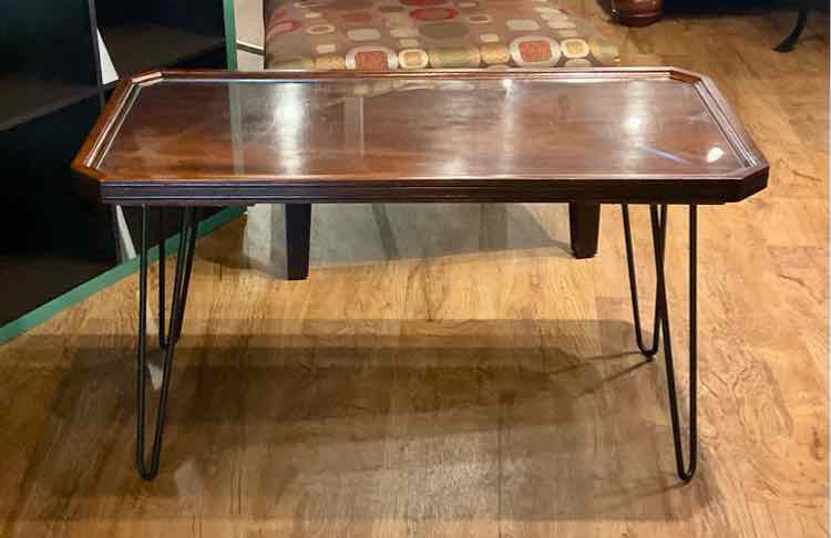 Upcycled Vintage Hairpin Leg Coffee Table