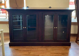 Dark Finish Bassett Console Cabinet