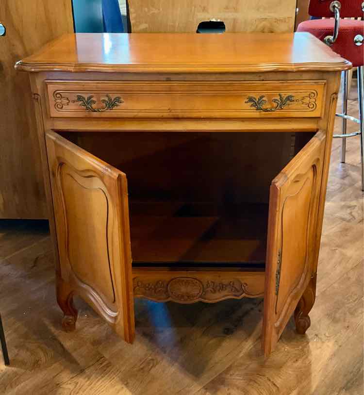 Vintage 19th Century French Cherrywood Baroque Cabinet