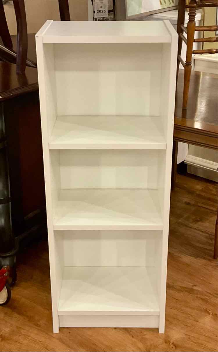 Slim White Bathroom Shelf