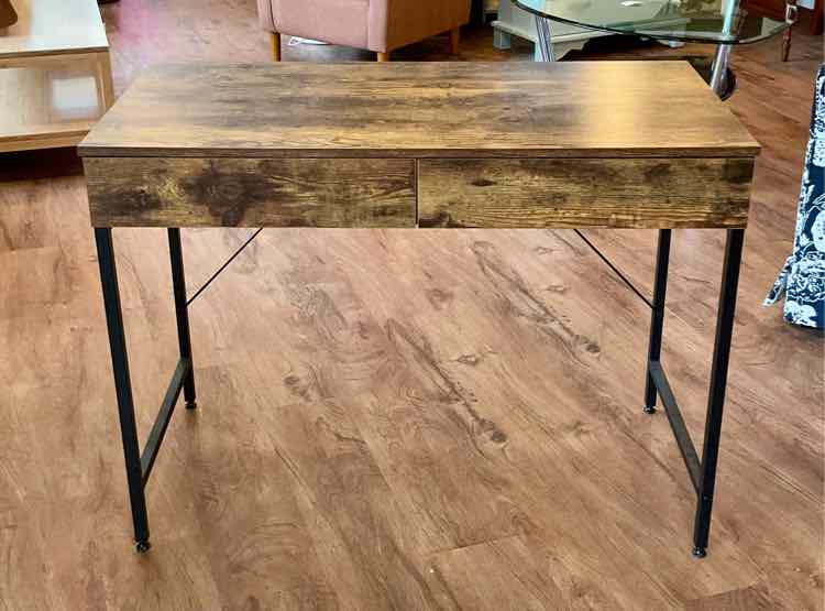 Basic 2 Drawer Rustic Style Desk