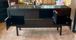 Modern Crate & Barrel High-Leg Sideboard