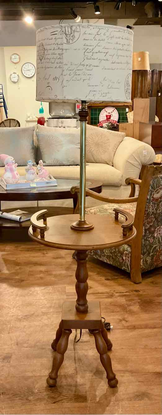 Restored Vintage Lamp Table