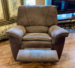 Berkline Milk Chocolate Micro Suede Rocking Recliner