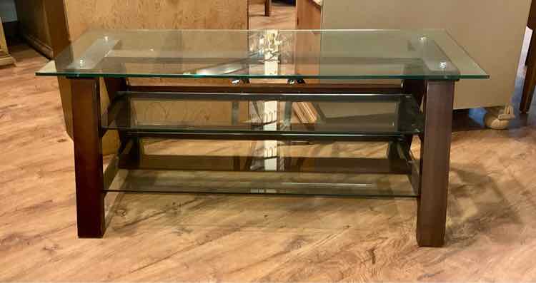 3 Tiered Glass Media Stand