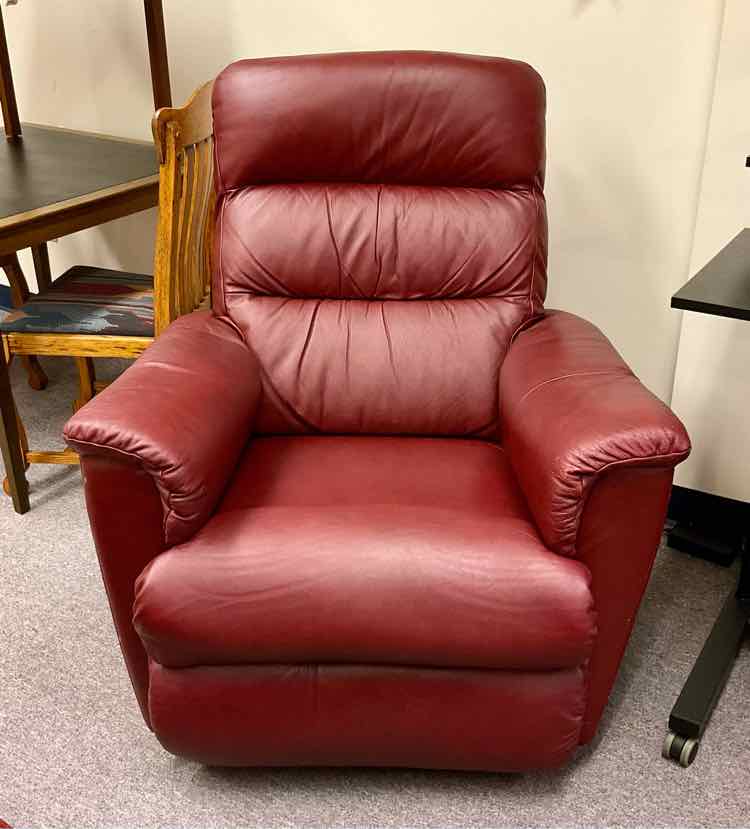 Oxblood Red Powered Rocking Recliner