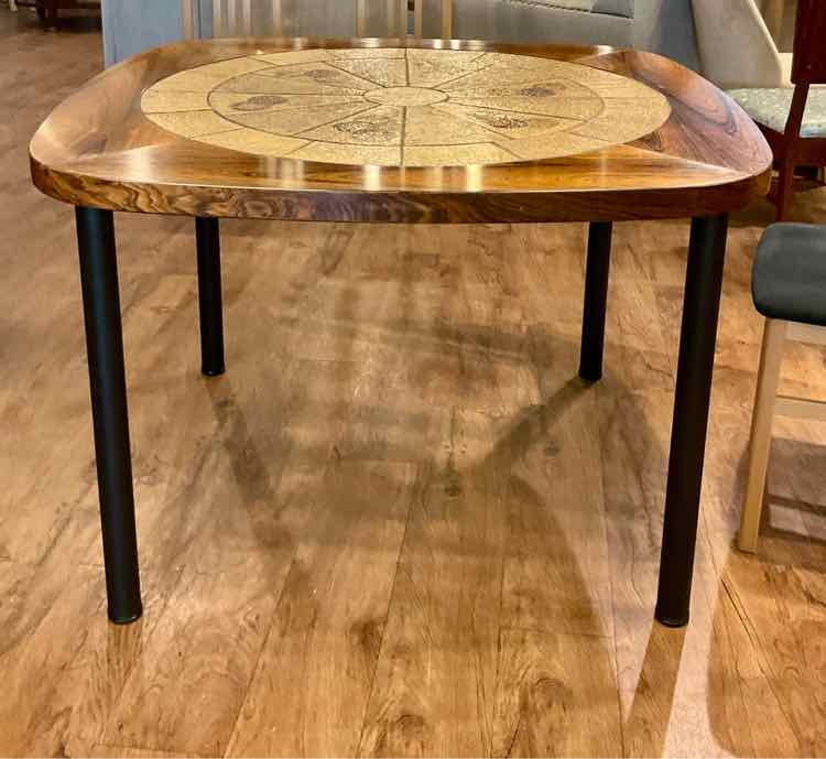 Retro Lysgaard Mobler (Denmark) Danish Tile Inlay Dining Table